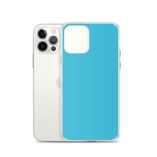 Plain Color Sky Blue iPhone Case Clear Bump Resistant CREATIVETECH