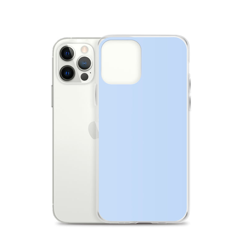 Load image into Gallery viewer, Plain Color Hawkes Blue iPhone Case Clear Bump Resistant CREATIVETECH
