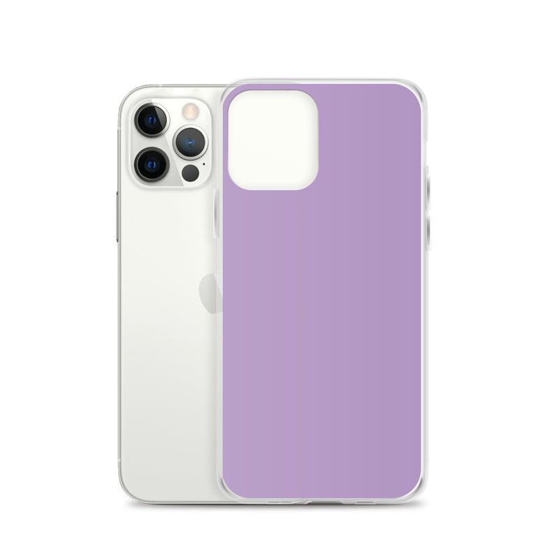 Load image into Gallery viewer, East Side Violet Purple iPhone Clear Thin Case Plain Color CREATIVETECH