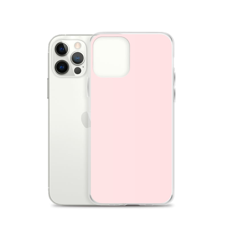 Load image into Gallery viewer, Pale Pink iPhone Clear Thin Case Plain Color CREATIVETECH