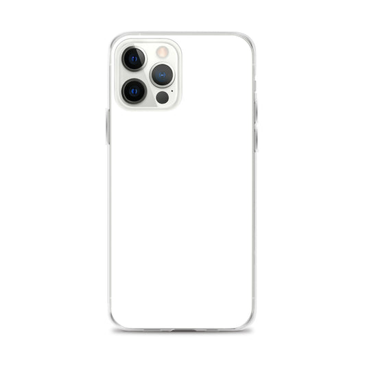 Plain Color White iPhone Case Clear Bump Resistant Flexible CREATIVETECH