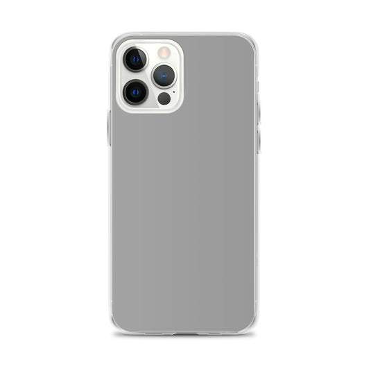 Plain Color Nobel Grey iPhone Case Clear Bump Resistant Flexible CREATIVETECH