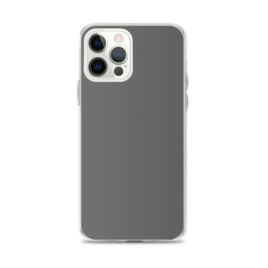 Plain Color Zambezi Grey iPhone Case Clear Bump Resistant CREATIVETECH