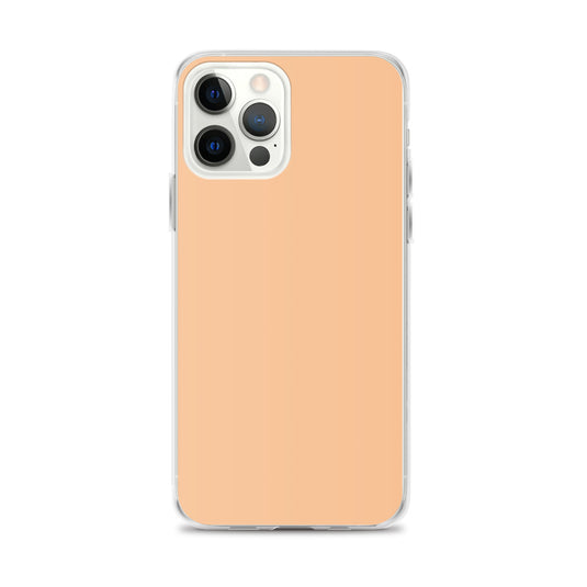 Plain Color Romantic Orange iPhone Case Clear Bump Resistant Flexible CREATIVETECH