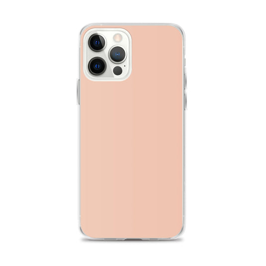 Plain Color Zinnwaldite Pink iPhone Case Clear Bump Resistant Flexible CREATIVETECH