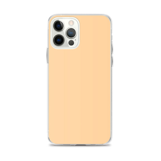 Plain Color Frangipani Orange iPhone Case Clear Bump Resistant Flexible CREATIVETECH