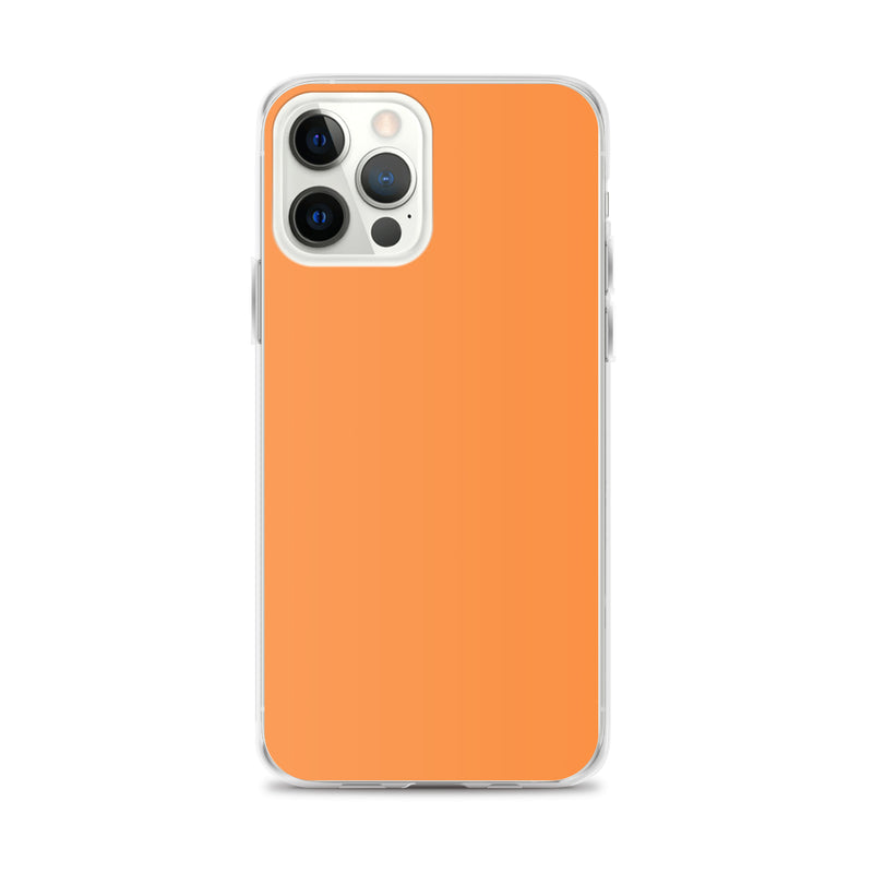 Load image into Gallery viewer, Plain Color Sea Buckthorn Orange iPhone Case Clear Bump Resistant Flexible CREATIVETECH