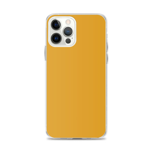 Plain Color Buttercup Orange Brown iPhone Case Clear Bump Resistant Flexible CREATIVETECH