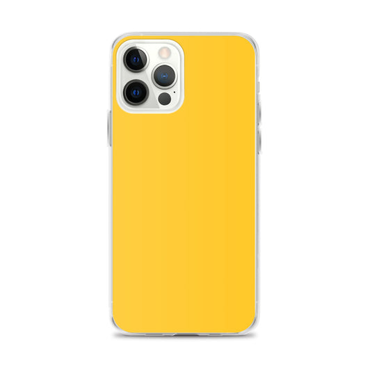 Plain Color Yellow iPhone Case Clear Bump Resistant CREATIVETECH