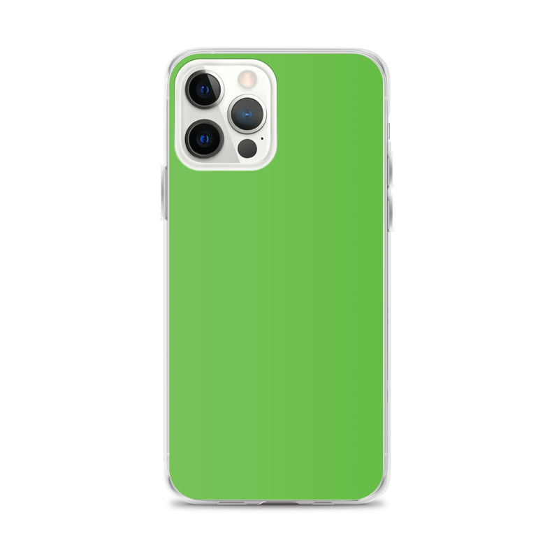 Load image into Gallery viewer, Plain Color Kelly Green iPhone Case Clear Bump Resistant CREATIVETECH