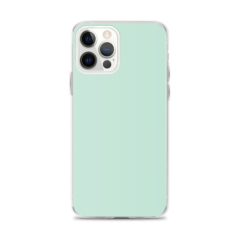 Load image into Gallery viewer, Plain Color Aero Green iPhone Case Clear Bump Resistant CREATIVETECH
