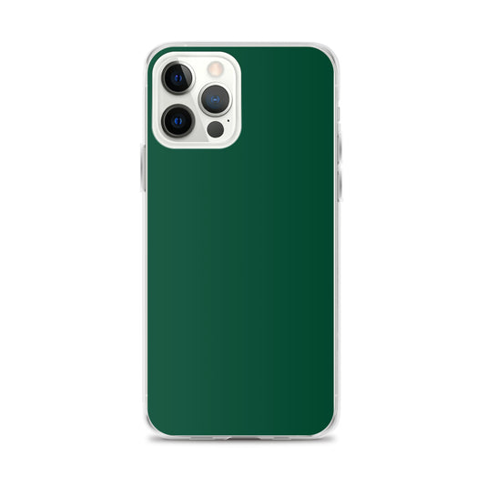 Plain Color British Racing Green iPhone Case Clear Bump Resistant CREATIVETECH