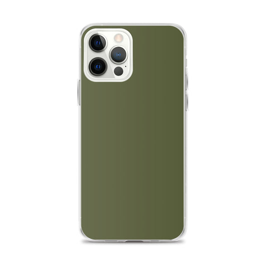 Plain Color Saratoga Green iPhone Case Clear Bump Resistant CREATIVETECH