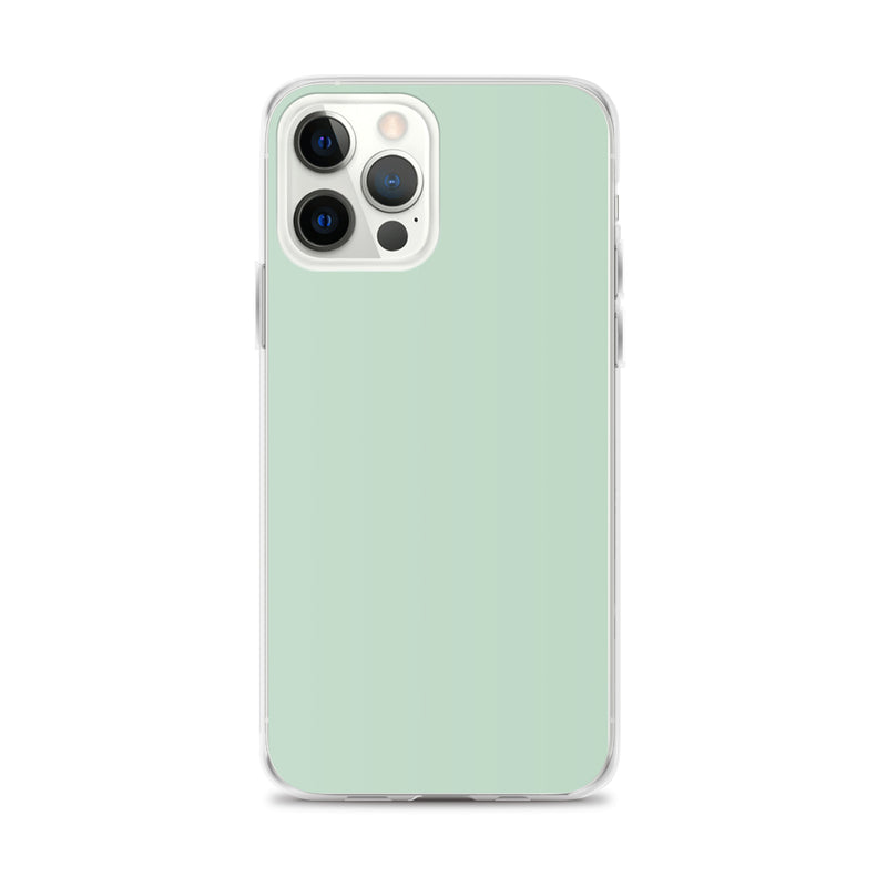 Load image into Gallery viewer, Plain Color Shallow Edgewater Blue iPhone Case Clear Bump Resistant CREATIVETECH