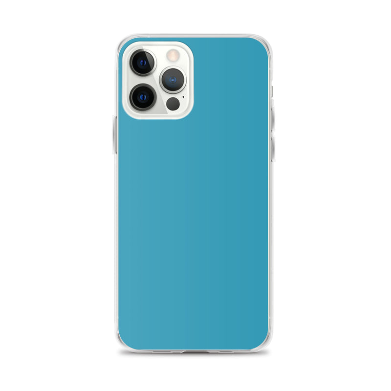 Load image into Gallery viewer, Plain Color Blue iPhone Case Clear Bump Resistant CREATIVETECH