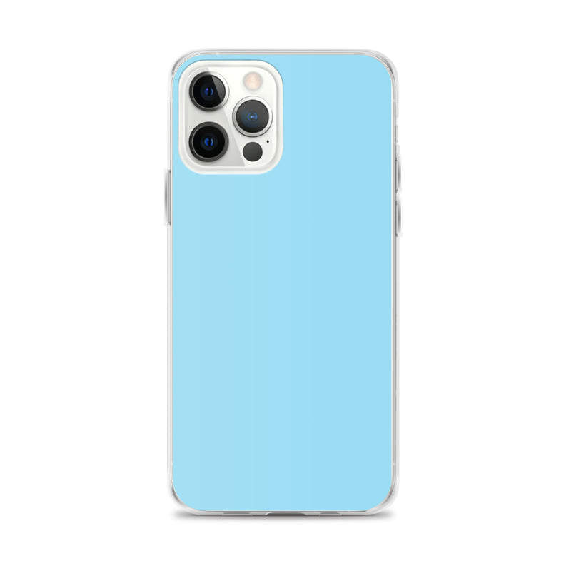 Load image into Gallery viewer, Plain Color Columbia Blue iPhone Case Clear Bump Resistant CREATIVETECH