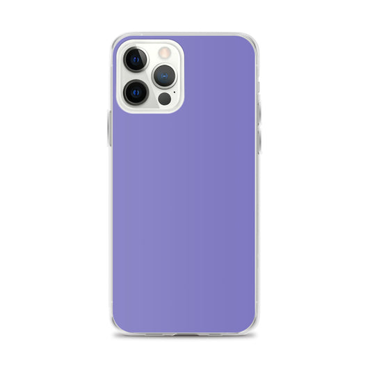 Moody Violet Blue iPhone Clear Thin Case Plain Color CREATIVETECH