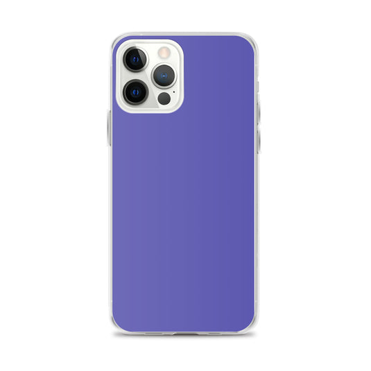 Slate Blue Purple iPhone Clear Thin Case Plain Color CREATIVETECH