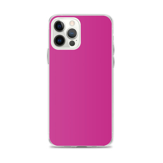 Medium Red Violet iPhone Clear Thin Case Plain Color CREATIVETECH