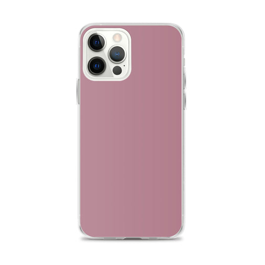 Tapestry Deep Ash Pink iPhone Clear Thin Case Plain Color CREATIVETECH