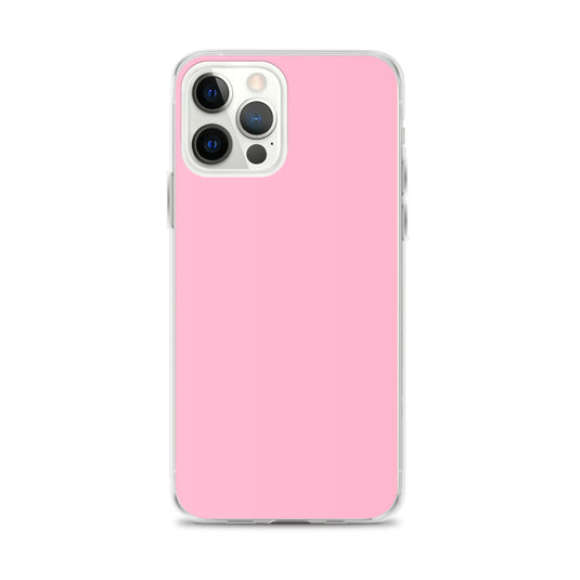 Cotton Candy Pink iPhone Clear Thin Case Plain Color CREATIVETECH