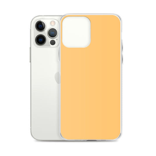 Plain Color Chardonnay Yellow Orange iPhone Case Clear Bump Resistant Flexible CREATIVETECH