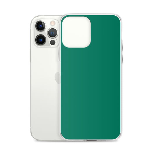 Plain Color Tropical Rain Forest Green iPhone Case Clear Bump Resistant CREATIVETECH