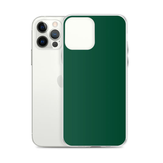 Plain Color British Racing Green iPhone Case Clear Bump Resistant CREATIVETECH