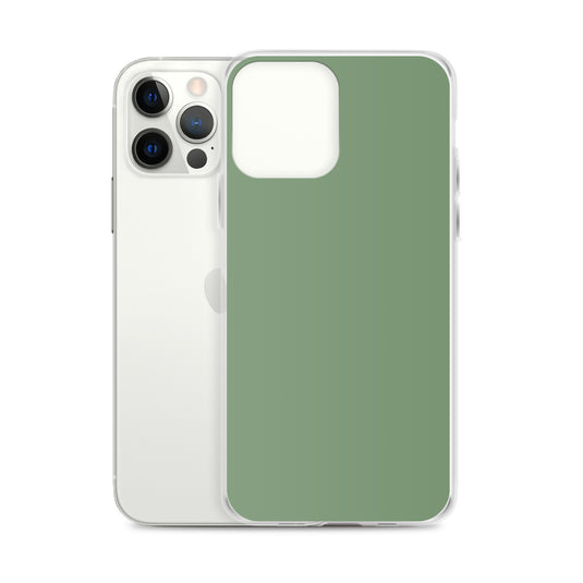 Plain Color Amulet Green iPhone Case Clear Bump Resistant CREATIVETECH