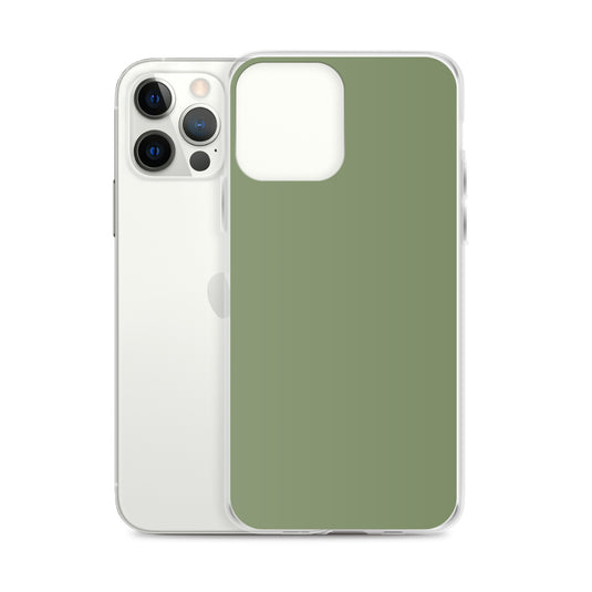 Plain Color Camouflage Green iPhone Case Clear Bump Resistant CREATIVETECH