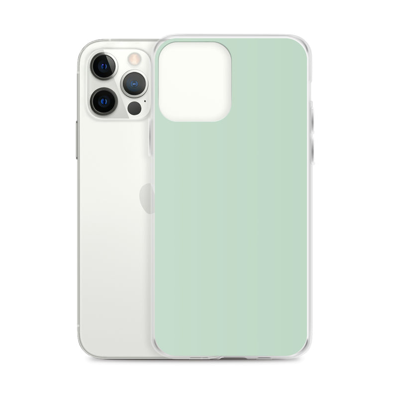 Load image into Gallery viewer, Plain Color Shallow Edgewater Blue iPhone Case Clear Bump Resistant CREATIVETECH