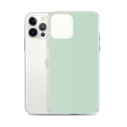 Plain Color Shallow Edgewater Blue iPhone Case Clear Bump Resistant CREATIVETECH