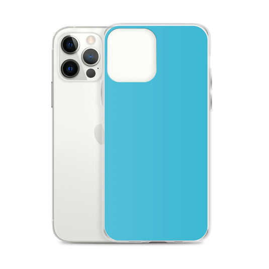 Plain Color Sky Blue iPhone Case Clear Bump Resistant CREATIVETECH