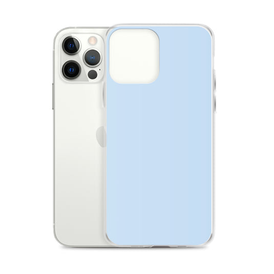 Plain Color Pattens Blue iPhone Case Clear Bump Resistant CREATIVETECH