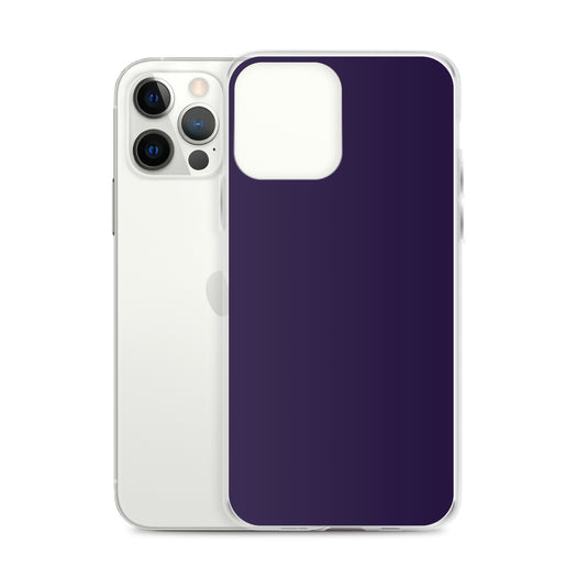 Tolopea Dark Purple iPhone Clear Thin Case Plain Color CREATIVETECH