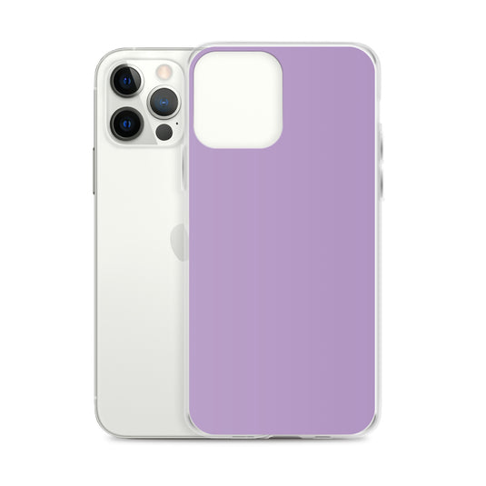 East Side Violet Purple iPhone Clear Thin Case Plain Color CREATIVETECH