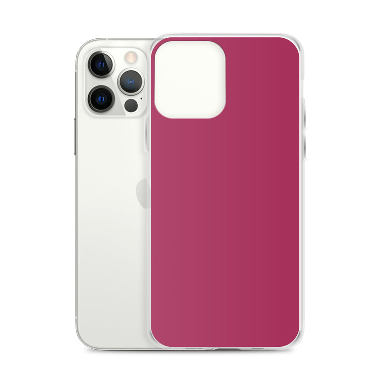 Load image into Gallery viewer, Lipstick Pink Red iPhone Clear Thin Case Plain Color CREATIVETECH