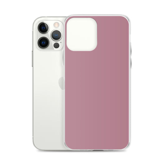 Tapestry Deep Ash Pink iPhone Clear Thin Case Plain Color CREATIVETECH