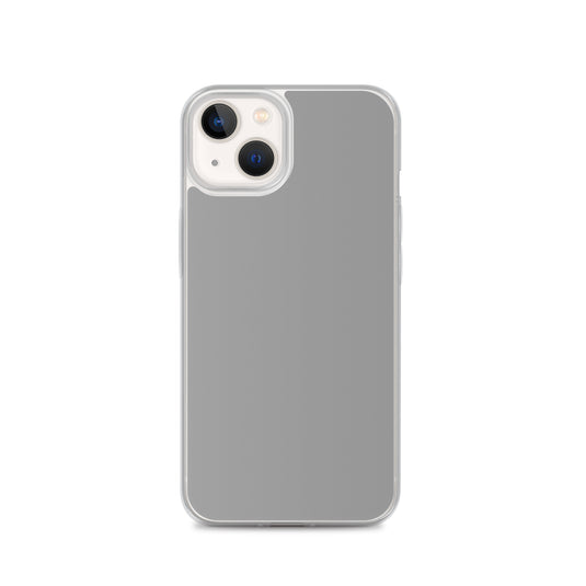 Plain Color Nobel Grey iPhone Case Clear Bump Resistant Flexible CREATIVETECH
