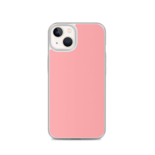 Plain Color Wewak Pink iPhone Case Clear Bump Resistant Flexible CREATIVETECH