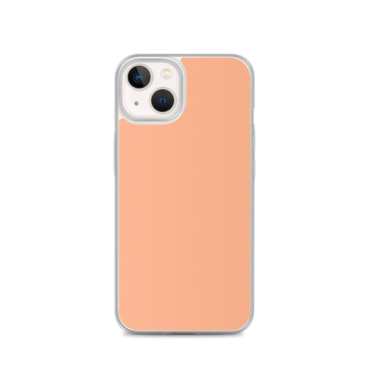 Plain Color Mandys Orange Pink iPhone Case Clear Bump Resistant Flexible CREATIVETECH