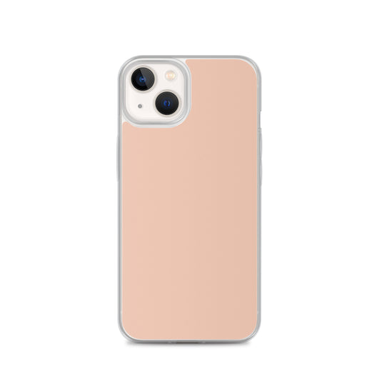 Plain Color Zinnwaldite Pink iPhone Case Clear Bump Resistant Flexible CREATIVETECH