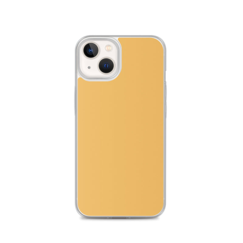 Load image into Gallery viewer, Plain Color Harvest Gold Yellow iPhone Case Clear Bump Resistant Flexible CREATIVETECH