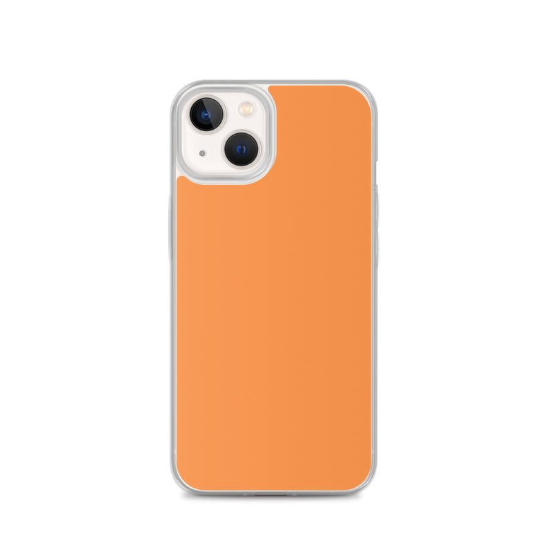 Load image into Gallery viewer, Plain Color Sea Buckthorn Orange iPhone Case Clear Bump Resistant Flexible CREATIVETECH