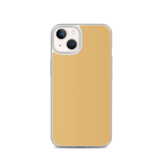 Plain Color Fawn Beige Brown iPhone Case Clear Bump Resistant Flexible CREATIVETECH