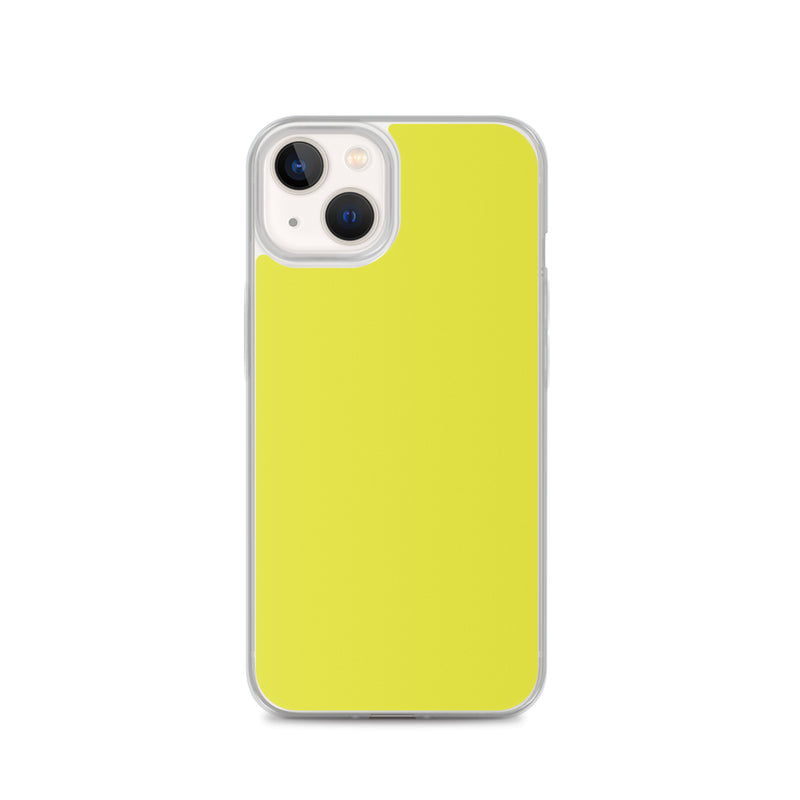 Load image into Gallery viewer, Plain Color Starship Yellow iPhone Case Clear Bump Resistant CREATIVETECH