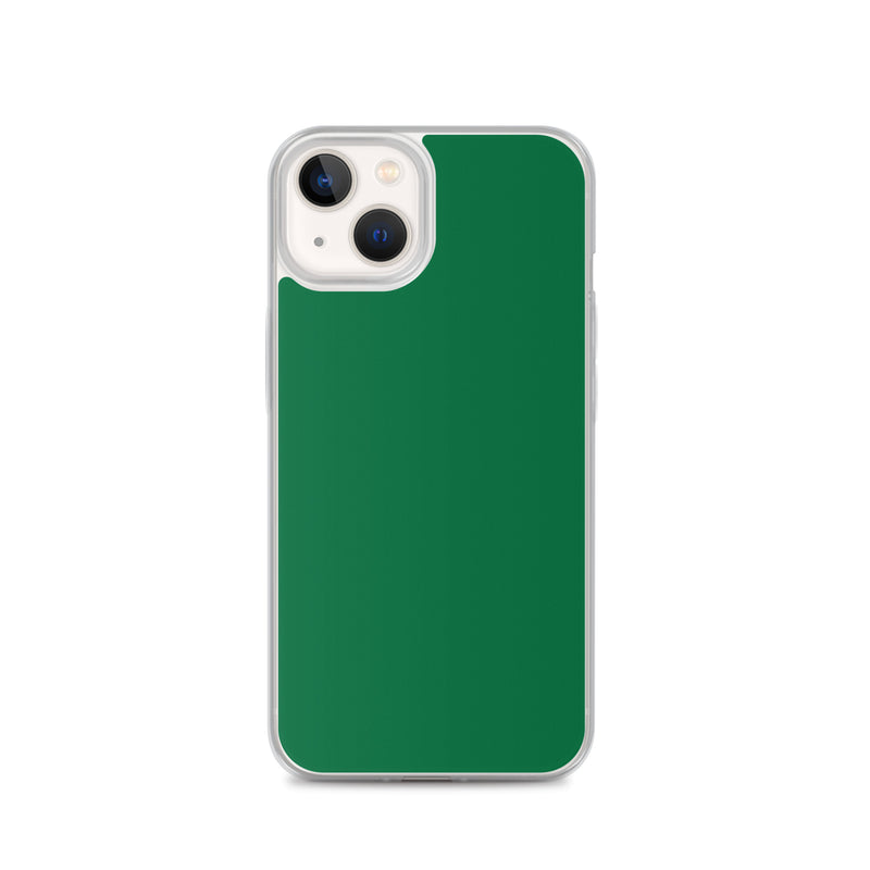 Load image into Gallery viewer, Plain Color Emerald Green iPhone Case Clear Bump Resistant CREATIVETECH