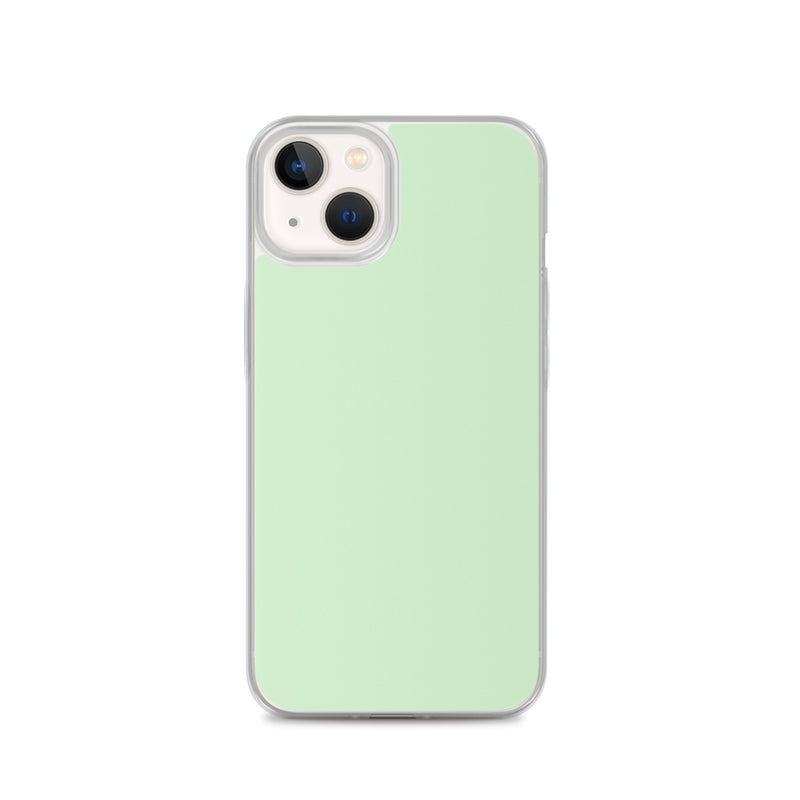 Load image into Gallery viewer, Plain Color Tara Green iPhone Case Clear Bump Resistant CREATIVETECH