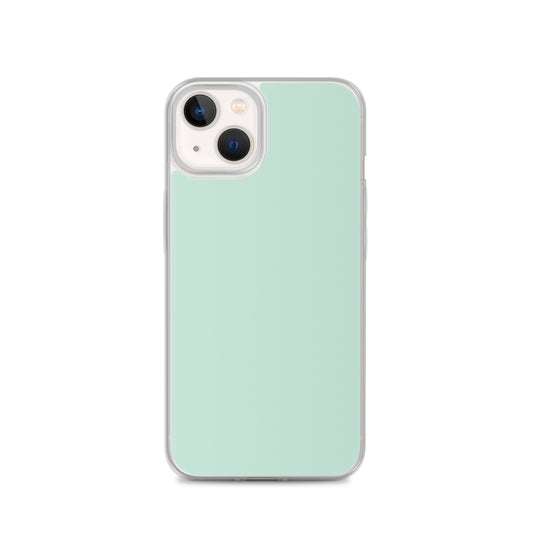 Plain Color Aero Green iPhone Case Clear Bump Resistant CREATIVETECH