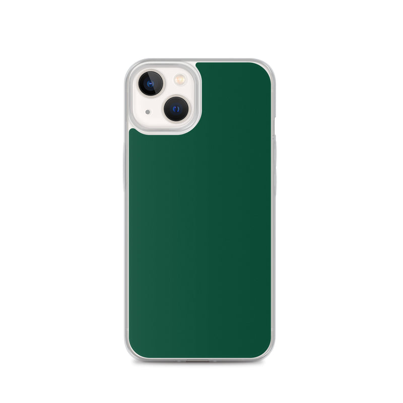Load image into Gallery viewer, Plain Color British Racing Green iPhone Case Clear Bump Resistant CREATIVETECH